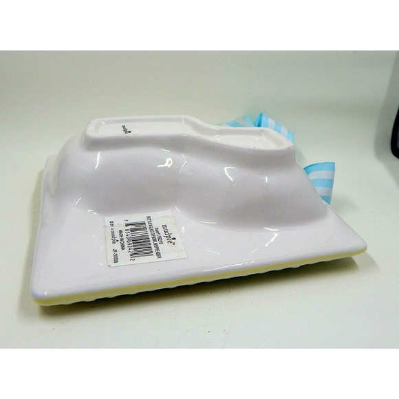 Mudpie Vino Cheese Bowl Appetizer Dip Spread And Spreader Pastel With Polka Dots - Picture 10 of 10